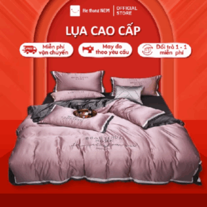 Bộ Ga Giường Lụa Chần Bông Cao Cấp