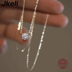 Bạc Nguyên Chất Mặt Dây Chuyền Vàng 18k