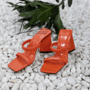 Guốc Nữ Hai Quai Ngang Si Bóng