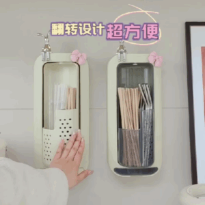 Hộp Đựng Đũa Muỗng Gắn Tường
