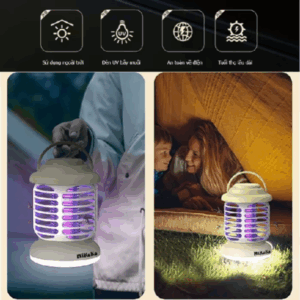 Đèn Bắt Muỗi Kiêm Đèn Ngủ Tích Điện
