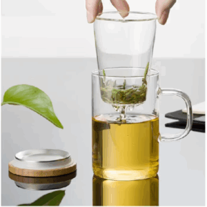 Ly Lọc Trà Thủy Tinh Lõi Thủy Tinh