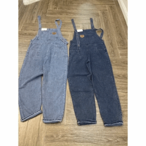 Quần Yếm Jeans Dài Ống Rộng