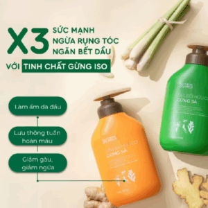 Dầu Gội Xả Thảo Dược Hữu Cơ Gừng Sả
