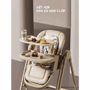 Ghế Ăn Dặm Tích Hợp Xích Đu Cho Bé