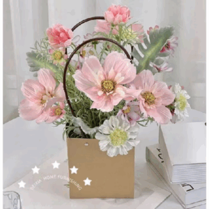 Giỏ Hoa Lụa Hoa Nhân Tạo