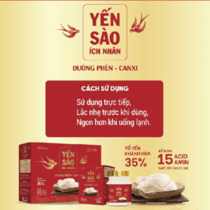 Yến Sào Đường Phèn Canxi  Set 6 Hộp