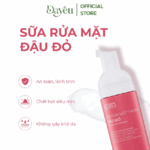 Sữa Rửa Mặt Tạo Bọt Đậu Đỏ