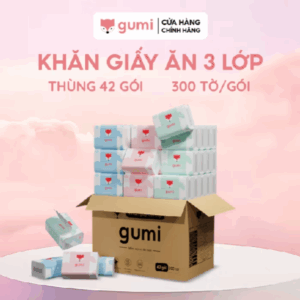 Thùng 42 gói giấy ăn Cao Cấp Gumi