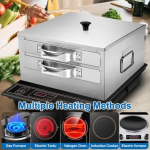 Nồi hấp chả giò hai tầng ( Amazon)